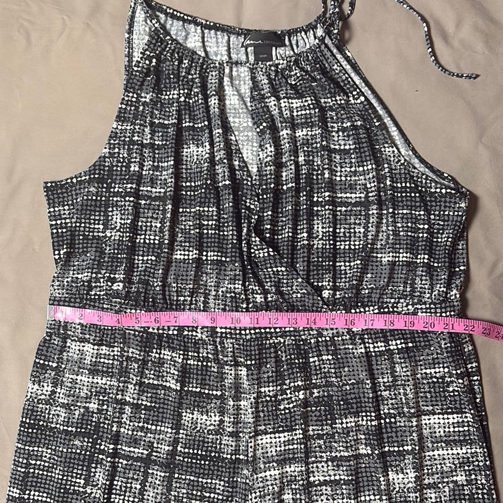 Lane Bryant Black and White Geometric Jumpsuit - Picture 3 of 5